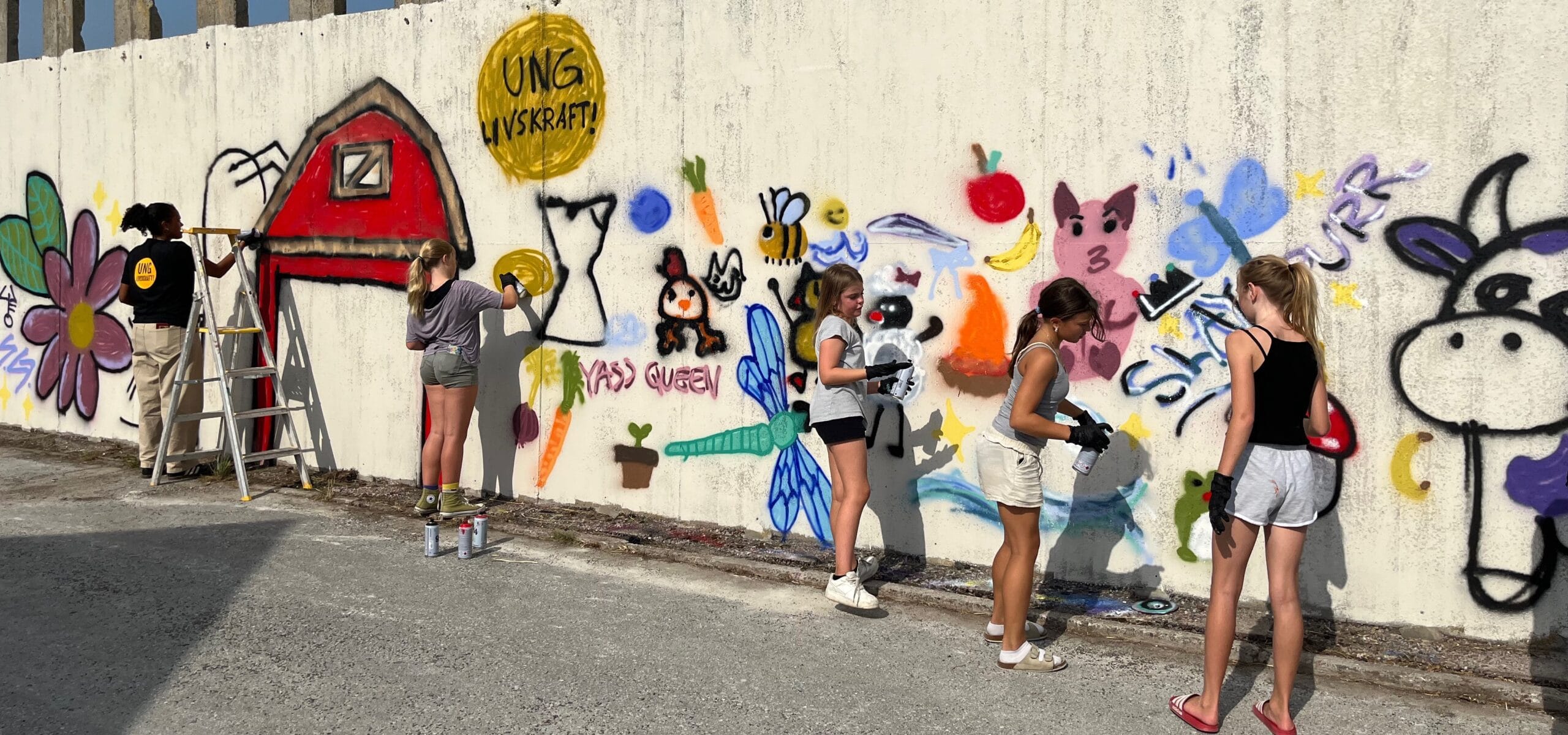 Graffitimålning Skördefestivalen